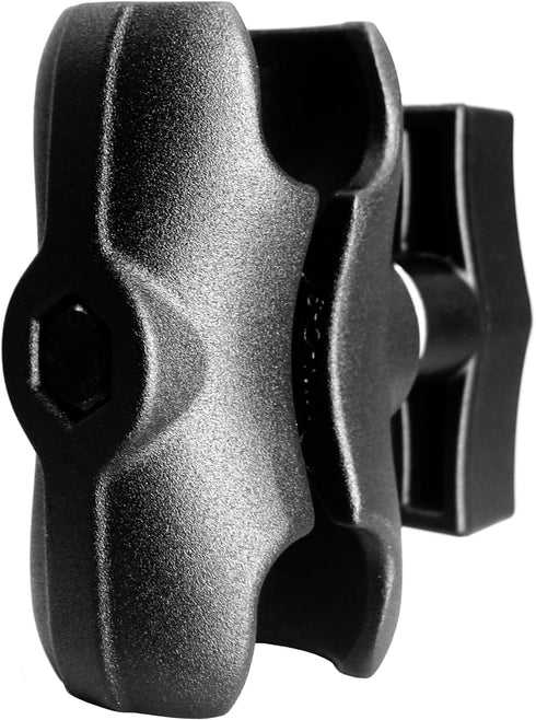 Aluminum Short (3.35") Double Socket Arm for 1.5 Inches/C Size / 38mm Ball Accessories, Powerful Clamp, Compatible with RAM Mount, iBolt and More...
