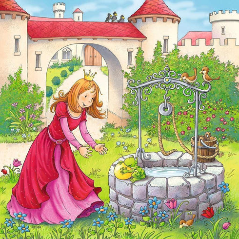 Ravensburger 08051, Rapunzel, Red Riding Hood, Frog King 3 x 49 Piece Puzzles in a Box, 3 x 49 Piece Puzzles for Kids, Every Piece is Unique, Piec...