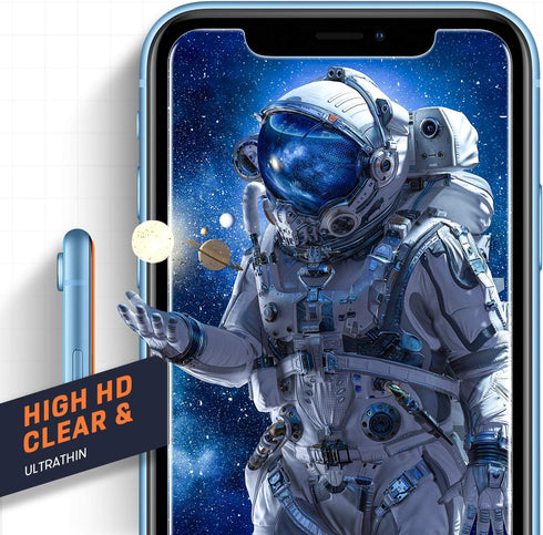 Mkeke Screen Protector, Tempered Glass Film for Apple iPhone 11 and XR, 3-Pack Clear...