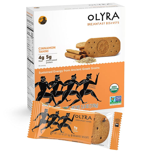 Olyra, Biscuit Breakfast Olympic Rynner Cinnmon Tahini Organic, 5.3 Ounce...