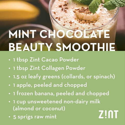 Zint Organic Cacao Powder (8 oz): Paleo-Certified, Organic, Non GMO, Anti Aging Antioxidant Superfood, Gluten Free Cocoa Cacao Beans, Pure Delicio...