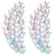 Outus 120 Pieces Sequined Silver 3D Layered Butterfly Wall Decor Removable Butterfly Stickers Hollow Mural Decals for Birthday Cake Decorations Cr...