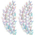Outus 120 Pieces Sequined Silver 3D Layered Butterfly Wall Decor Removable Butterfly Stickers Hollow Mural Decals for Birthday Cake Decorations Cr...