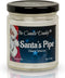 Santa's Pipe Funny Holiday Candle - Cherry Tobacco Scented Candle - Holiday Candle for Christmas, New Years - Hand Poured in USA - 6oz...