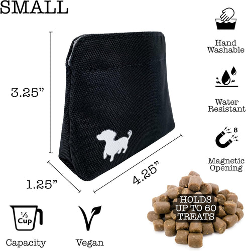 Pocket Sized Dog Treat Pouch - Treat Pouches for Pet Training - Small Dog Treat Pouch with Magnetic Closure - Dog Walking Treat Bag for Dog Traini...