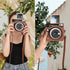 Protective Case for Fujifilm Instax Square SQ40 Instant Camera - Vintage PU Leather Camera bag with Adjustable Shoulder Strap - Classic Brown...