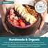 Jungle Culture 2 Polished Coconut Bowl and Wooden Spoons Set with Bamboo Straws • Natural Coconut Smoothie Bowls • Healthy Choice Coco Shell Acai ...