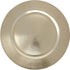 Ms Lovely Metallic Foil Charger Plates - Set of 6 - Made of Thick Plastic - Gold...