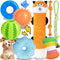 Puppy Toys for Teething, 9 Pack Interactive Dog Toys for Small Dogs, Puppy Chew Toys for Boredom with Rope Toys, Treat Ball and Cute Squeaky Toys...