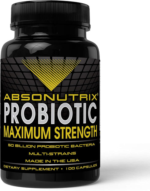 Absonutrix Probiotic Maximum Strength 50 Billion Per Capsule Multi-Strain 100 Capsules...