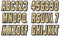 Hardline Products Series 320 Factory Matched 3-Inch Boat & PWC Registration Number Kit, Brown/Black - BRBLK320...