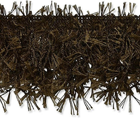 Expo International Jenny Hairy Gimp Fringe Trim | Brown | (10 yard cut)...