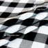 Buffalo Plaid Round Tablecloth Checkered Cotton Linen Table Cover for Kitchen Dining Room Home Decor ( Round - 48 Inch, White & Black )...