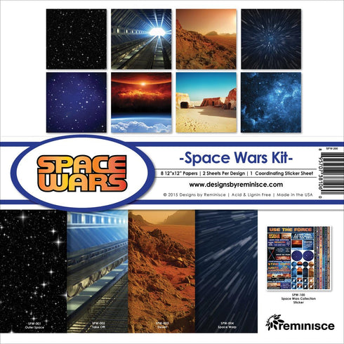 Reminisce Space Wars Collection Kit, Multicolor, 12" by 12", SPW-200...