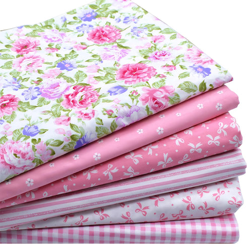 iNee Pink Fat Quarters Fabric Bundles, Quilting Fabric for Sewing Craft, 18x22 inches, (Pink)...