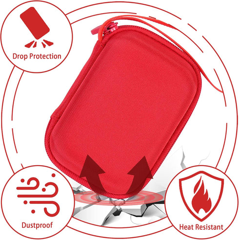 Aenllosi Hard Travel Case Compatible With Kodak PIXPRO WPZ2 Rugged Waterproof Digital Camera,Protective Case for Kodak Waterproof Video Camera(Red...