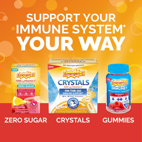 Emergen-C 1000mg Vitamin C Powder, with Antioxidants, B Vitamins and Electrolytes, Vitamin C Supplements for Immune Support, Caffeine Free Drink M...