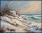Posterizer 1 pcs-snowy winter nature scene in oil painting style-5-Landscape & Nature Art-GIft for Men Women Teens-Living Room Bedroom Decor- unfr...