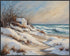 Posterizer 1 pcs-snowy winter nature scene in oil painting style-5-Landscape & Nature Art-GIft for Men Women Teens-Living Room Bedroom Decor- unfr...