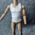 1/6 Custom Scale T-Shirt Sleeveless Vest Clothes for 12" Male & Female Action Figure Doll Clothes Toy (Black + White)...