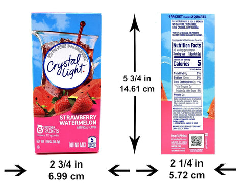Crystal Light Strawberry Watermelon Drink Mix, 12-Quart Canister (Pack of 3)...