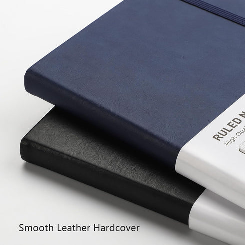 RETTACY Notebook Journal - A5 College Ruled Notebook with 192 Numbered Pages, Notebook for Work, School, Writing, 100 GSM Acid-Free Paper, Leather...