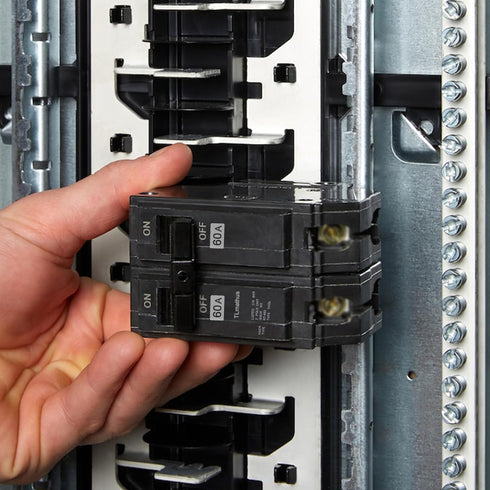 THQL2160 60 amp Breaker 2 Pole Plug-in Mount Standard Circuit Breaker Thermal Magnetic Protection, 10KA 120/240V, Compatible with GE Thick Series ...