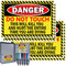 Do Not Touch Stickers 'DO NOT Touch" Danger Warning Labels 5 x 7 Inch - This Will Kill You Electrical Shock Hazard High Voltage Electrocution Viny...