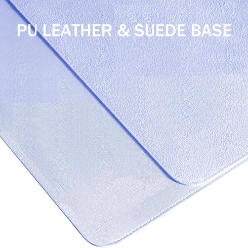 Mouse Pad, Medium PU Leather Mousepad with No Logo Design, Computer Mouse Mat with Non-Slip Suede Base for Gaming, Desk, Wireless, Laptop, Travel,...