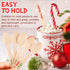 100 Pack Christmas Disposable Wooden Spoons Merry Christmas Pattern Spoons Candy Cane Merry Christmas Wooden Tasting Spoons for Cake Hot Chocolate...