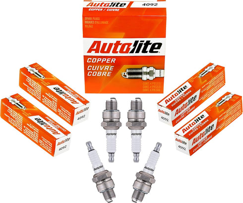 Autolite 4092-4PK Copper Non-Resistor Spark Plug, Pack of 4...