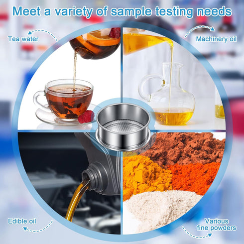 3 Pcs 304 Stainless Lab Sieves, 200 Mesh (0.074 Mm), 80 Mesh (0.18 Mm), 10 Mesh (2 Mm) Aperture Test Sieve, 4 Inch Diameter Economy Test Sieve wit...