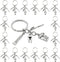 PHAETON 20PCS Toothbrush Toothpaste Keychain Tooth Shape Keyring Dentist Keychain Dental Hygienist Gift Dental Student Gift Dentist Graduation Gif...