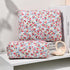 2 Pcs Quilted Makeup Bag Floral Cosmetic Bag Cotton Large Travel Coquette Toiletry Puffer Bag Aesthetic Cute Glossier Makeup Bag for Women Girls...