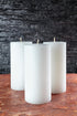 Melt Candle Pillar Candles, 3 Pack - Unscented Candles for Home, Church, Weddings, & More - 3" x 6", White...