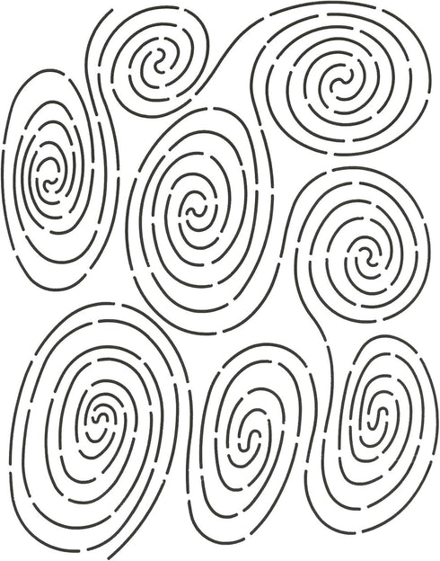 Quilting Creations Rain Circles Quilt Stencil...
