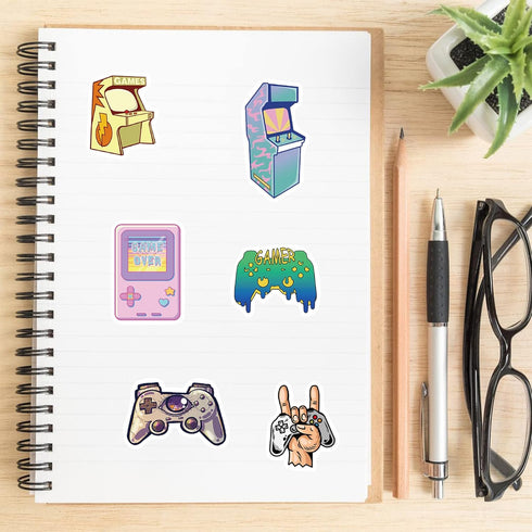 Gaming Video Game Stickers?150Pcs?Gifts Gamepad Merch Party Supplies Decor Decals Vinyl for Laptop Computer Waterbottle Phone Teens Girls....