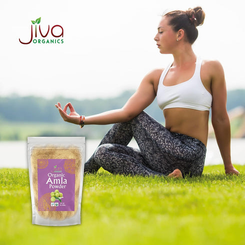 Jiva Organics Organic Pure Amla Berry Powder, 7 Ounce - Food Grade & Non-GMO - for Cooking & Beauty Care...