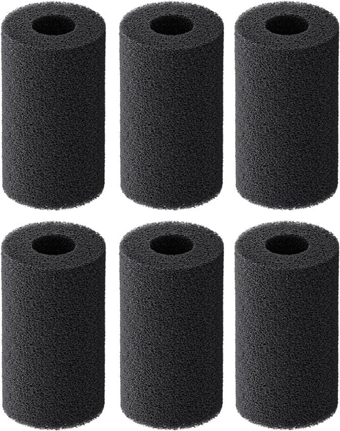 Pawfly 6 Pack Pre-Filter Sponge, Aquarium Filter Sponge 1" Intake Sponge Foam Roll for Small Fish Shrimp Fry Fish Tank Covers Accessories...