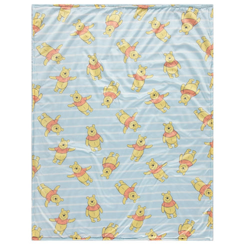 Disney Character Fuzzy Double Sided Mink and Sherpa Baby Blanket, Ultra-Soft and Plush Mink Sherpa Newborn Throw for Infants, Measures 30x40...