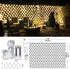 echsoari Battery Operated Net Lights, 100 LED Net Fairy Lights 8 Modes Remote Timer Dimmable Garden Patio Mesh Lighting for Bush Deck Fence Wall P...