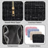 Small Makeup Bag Plaid Tweed Cosmetic Bag for Women Travel Make Up Bag for Purse Makeup Pouch Aesthetic Stuff - Black...