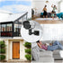 1 Pack 50ft White BNC Video Power Cable Security Camera Cable Wire Cord for CCTV DVR Surveillance System with Connectors (BNC Female and BNC to RC...