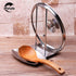 Pan Lid Holder Progressive Lid and Spoon Rest Shelf 304 Stainless Steel Pan Lid Organizer Kitchen Decor Tool...