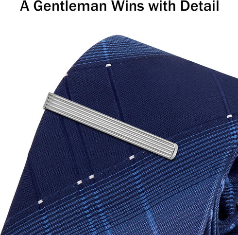 Tie Clip for Men Gun Black Gold Silver, Tie Bar and Tie Pin Clip for Regular Ties Traditional Ties, Unique Mens Tie Clip Tie Clasp Black Suitable ...
