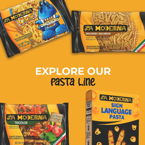 LA MODERNA, Kids Dinosaurios, Pasta, Hecha con Sémola de Trigo Durum, Enriquecida con Vitaminas y Hierro, 7 oz...