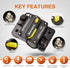 50 Amp Circuit Breaker with Manual Reset for Car Marine Trolling Motors Boat ATV Manual Power Protect for Audio System Fuse, 12V-48V DC (50A)...