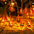 Halloween Pumpkin String Lights, 10 feet 20 LED Battery Powered 3D Jack-O-Lantern Halloween Decoration Lights for Indoor Outdoor Decor, Home Party...