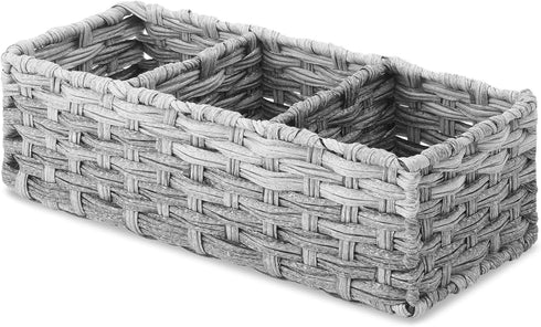 Whitmor Split Rattique Tank Topper Gray Wash...