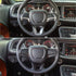 JeCar Steering Wheel Cover Interior Decoration Trim Kits Compatible with Dodge Challenger/Charger 2015-2023/Durango 2014-2020 & Grand Cherokee 201...